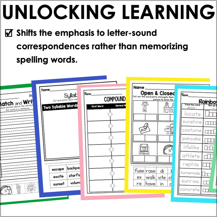 HMH Into Reading Structured Literacy 1st Grade Spelling and Phonics Supplement Module 6