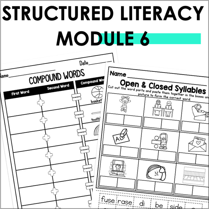 HMH Into Reading Structured Literacy 1st Grade Spelling and Phonics Supplement Module 6