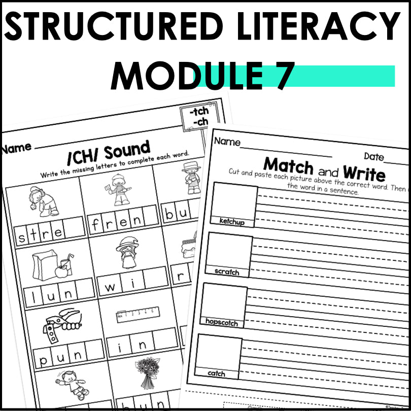 HMH Into Reading Structured Literacy 1st Grade Spelling and Phonics Supplement Module 7