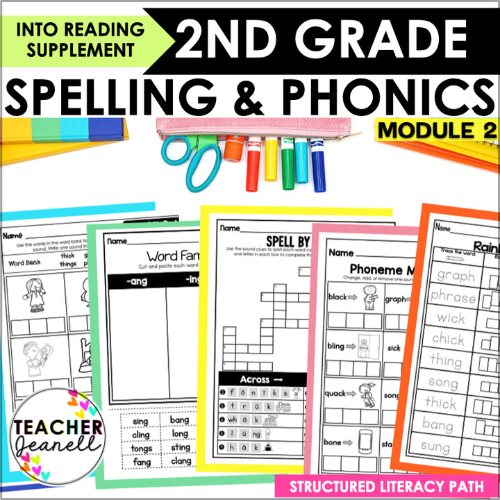 HMH Into Reading Structured Literacy 2nd Grade Spelling and Phonics Module 2