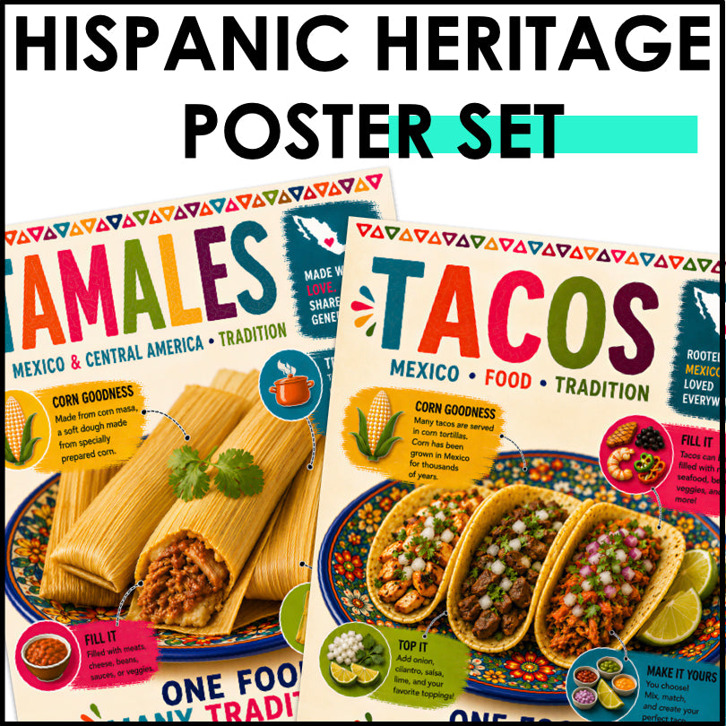 Hispanic Heritage Month Food Posters | 10 Printable Classroom Posters