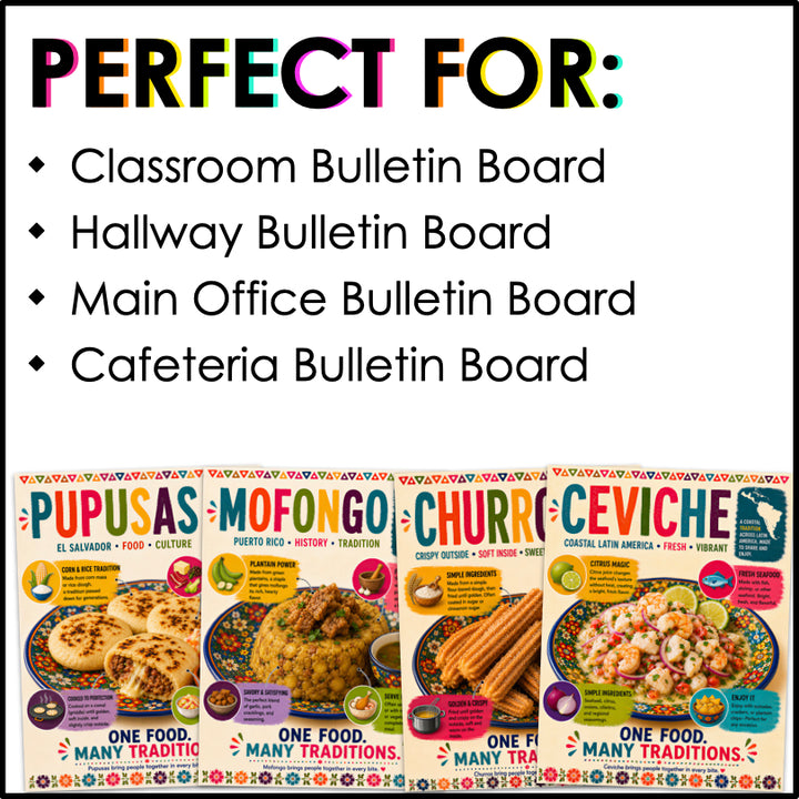 Hispanic Heritage Month Food Posters | 10 Printable Classroom Posters