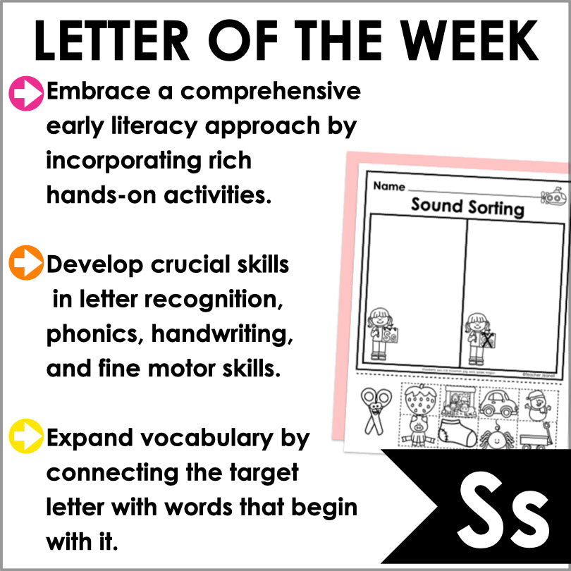 Letter S Activities | Letter of the Week Worksheets