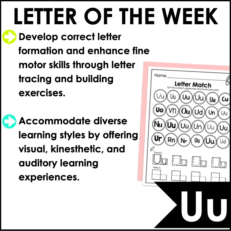 Letter U Activities | Letter of the Week Worksheets