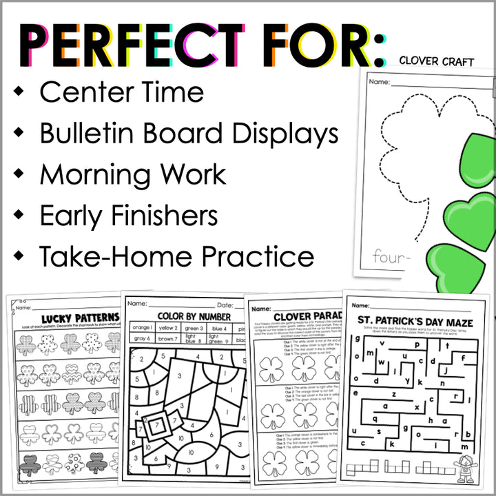 St. Patrick's Day Fun Activity Pack
