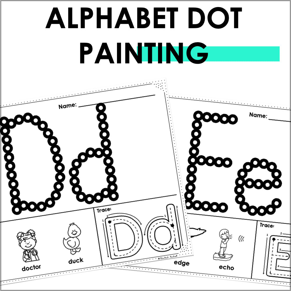 Alphabet Qtip Painting | Letter Recognition and Sounds Activities - Teacher Jeanell