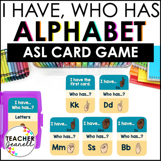 ASL Learning Resources & Sign Language Activities – Teacher Jeanell