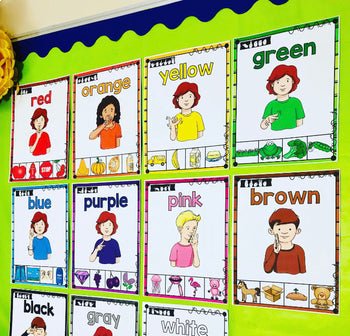 ASL Alphabet, Numbers, and Colors Poster Set | Learn Essential Signs - Teacher Jeanell
