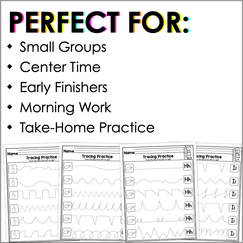 ASL Alphabet Tracing Worksheets | Build Letter Skills & ASL Mastery - Teacher Jeanell