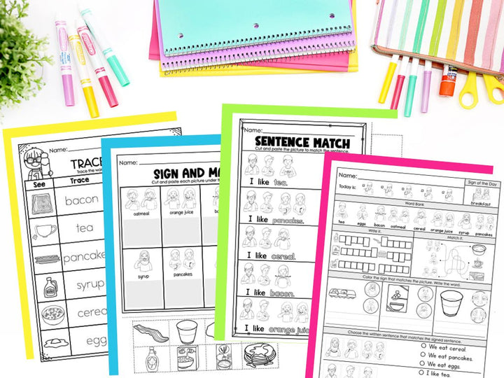 ASL Daily Practice Bundle Morning Work | ASL Curriculum Supplement - Teacher Jeanell
