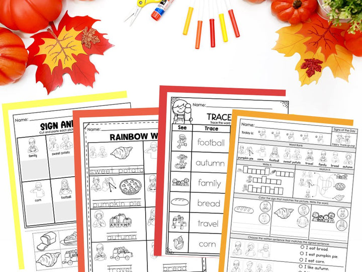 ASL Daily Practice Bundle Morning Work | ASL Curriculum Supplement - Teacher Jeanell