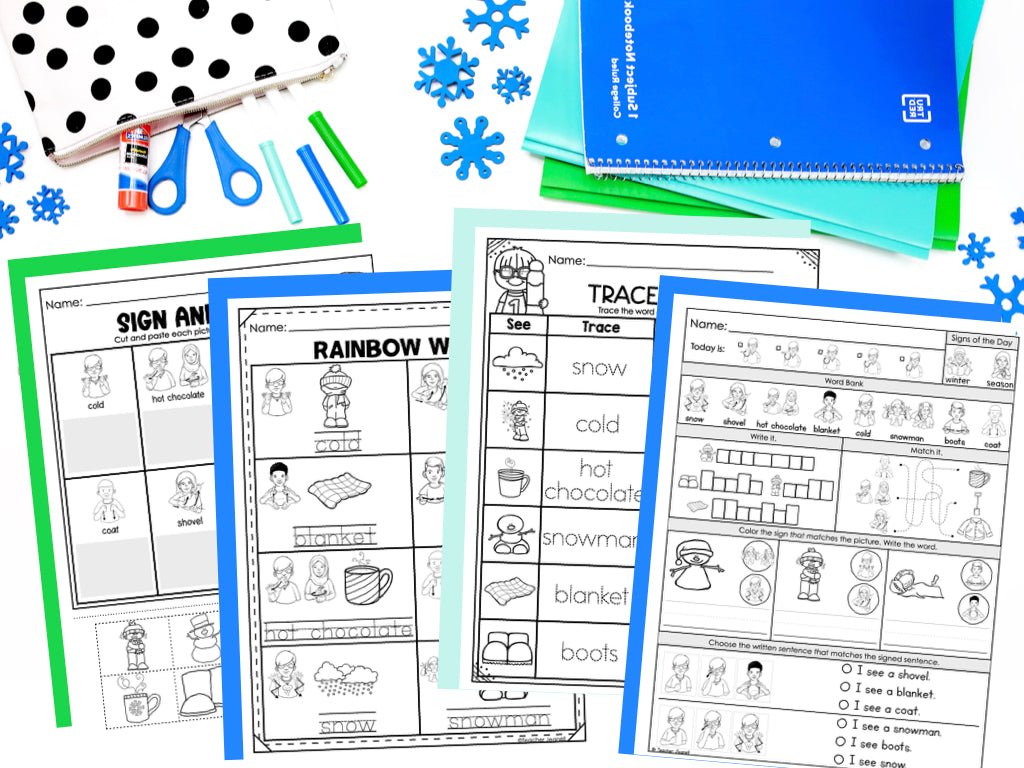 ASL Daily Practice Bundle Morning Work | ASL Curriculum Supplement - Teacher Jeanell