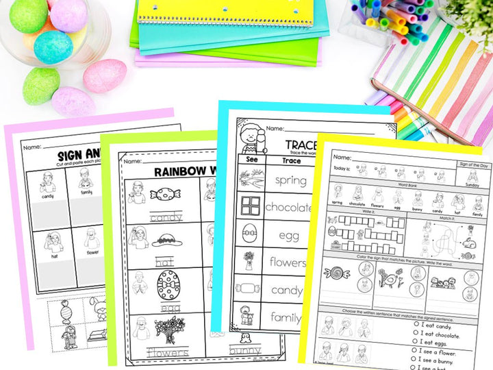 ASL Daily Practice Bundle Morning Work | ASL Curriculum Supplement - Teacher Jeanell