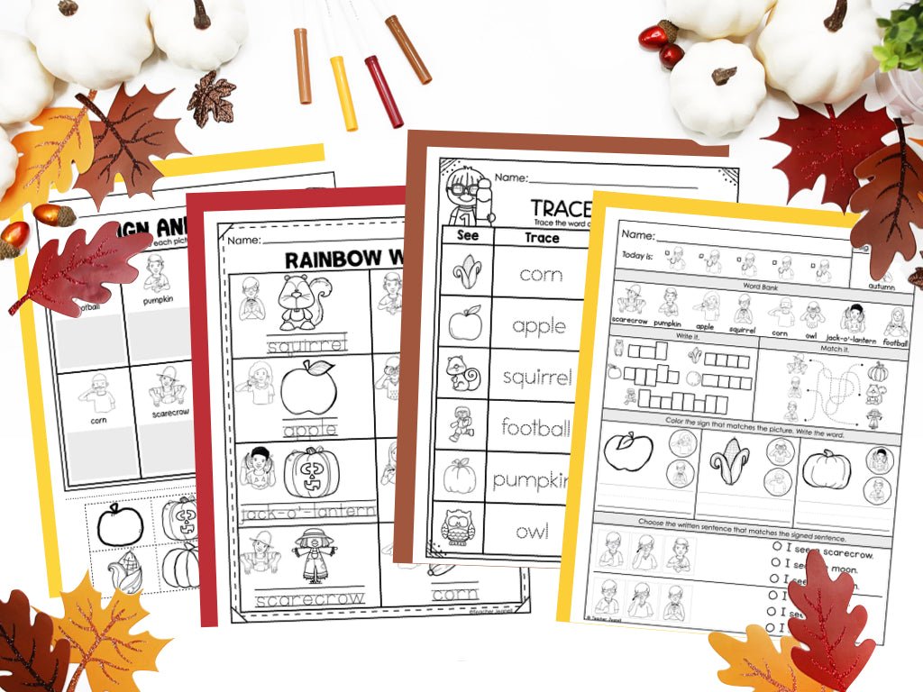 ASL Daily Practice Bundle Morning Work | ASL Curriculum Supplement - Teacher Jeanell