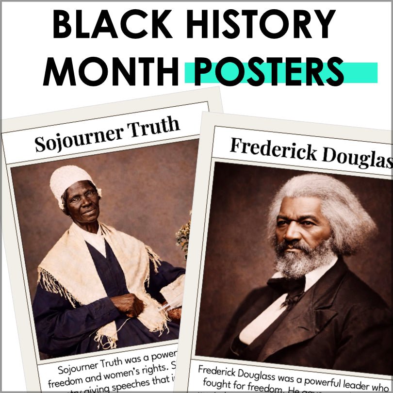 Black History Month Posters | Influential African - American Figures - Teacher Jeanell