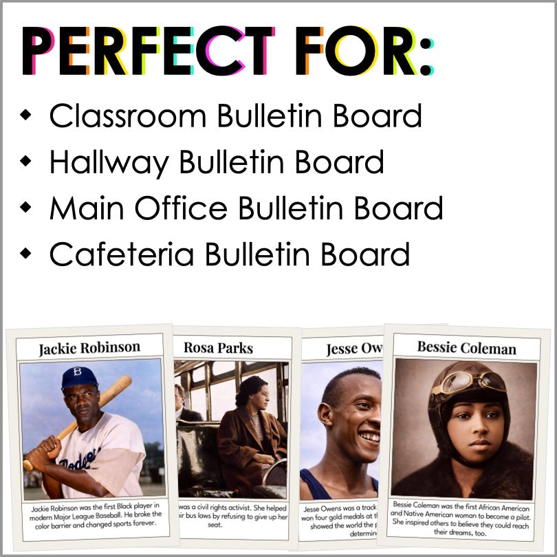 Black History Month Posters | Influential African - American Figures - Teacher Jeanell