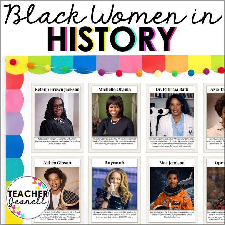 Black Women in History Posters | Celebrate Famous Firsts & Inspire Students - Teacher Jeanell