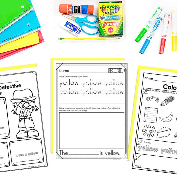 Colors and Color Words Worksheets and Activities Bundle | Color Identification &amp; Recognition - Teacher Jeanell