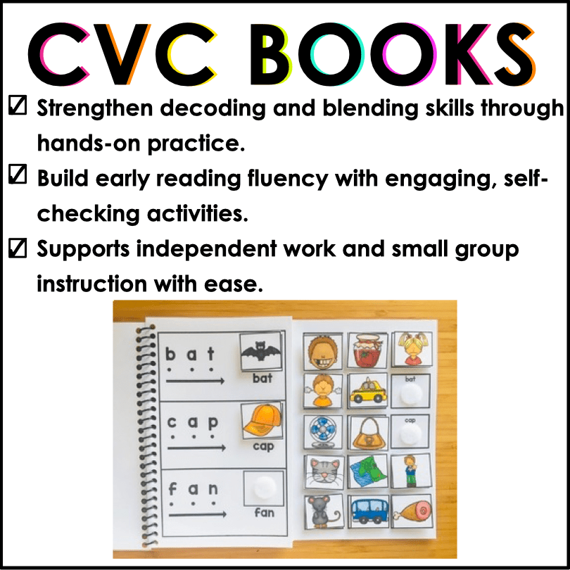 CVC Blending Books That Spark Confidence: Build Strong Early Readers Through Playful Practice - Teacher Jeanell