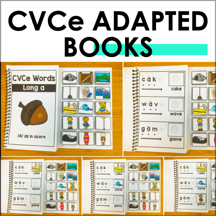 CVCe Blending Books | Silent E Word Practice | Early Reading Phonics Activities - Teacher Jeanell