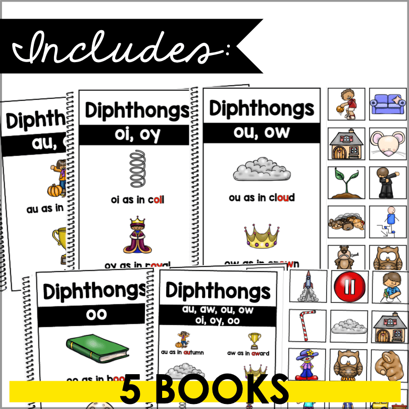Diphthongs Blending Books – Make Tricky Vowel Sounds Fun to Master - Teacher Jeanell