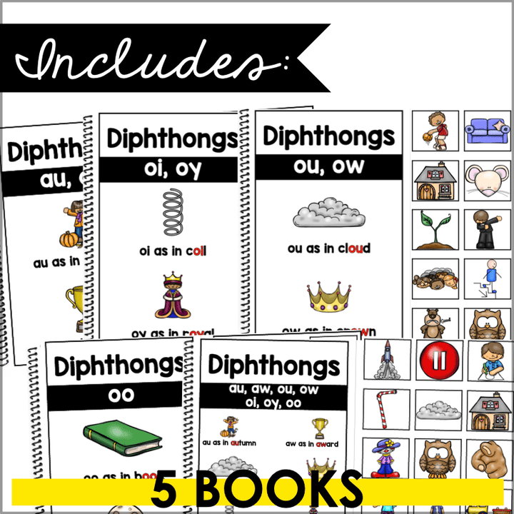 Diphthongs Blending Books – Make Tricky Vowel Sounds Fun to Master - Teacher Jeanell