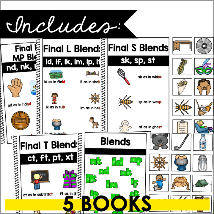 Final Consonant Blends | Phonics Blending Books for Early Readers - Teacher Jeanell