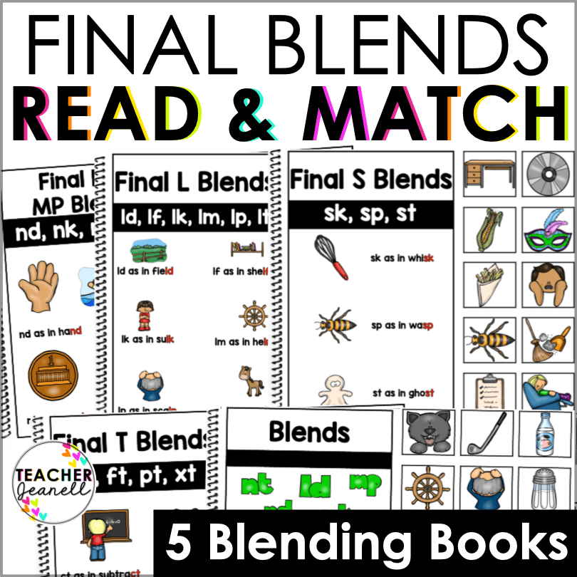 Final Consonant Blends | Phonics Blending Books for Early Readers - Teacher Jeanell