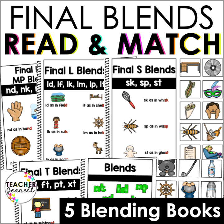 Final Consonant Blends | Phonics Blending Books for Early Readers - Teacher Jeanell