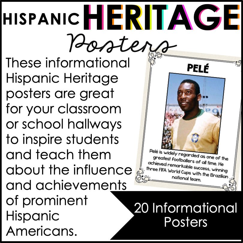 Hispanic Heritage Month Posters - Teacher Jeanell