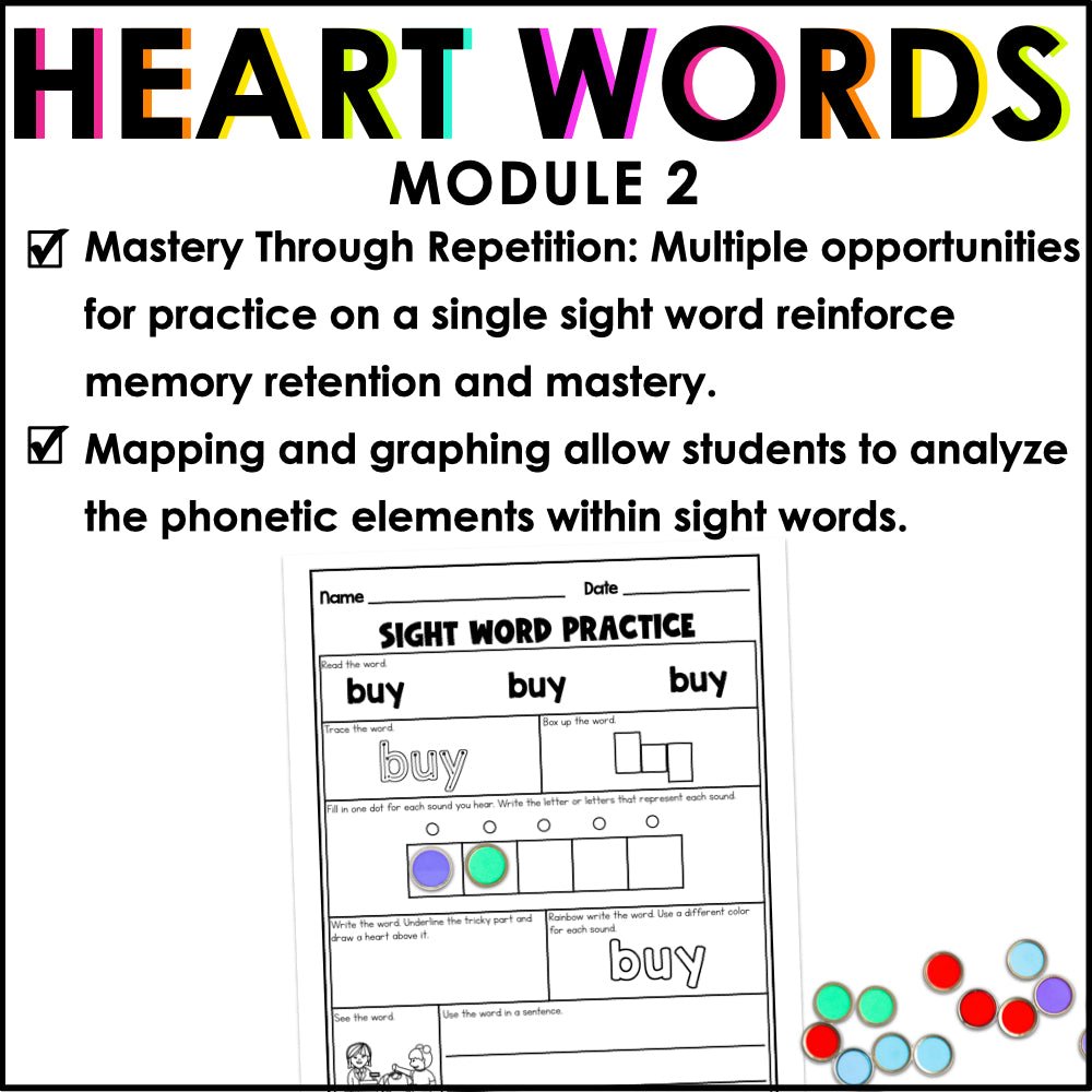 HMH Into Reading 1st Grade Heart Words Science of Reading Sight Word Bundle | Practice and Fluency - Teacher Jeanell