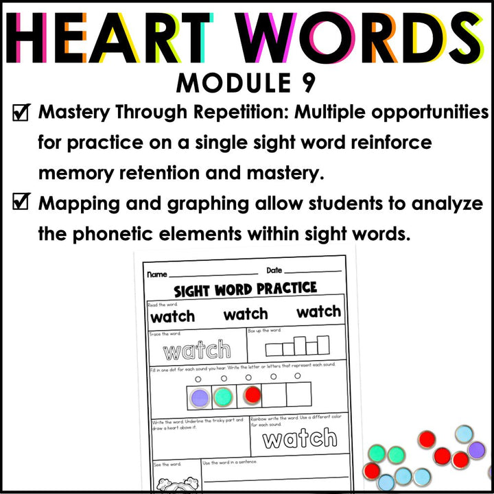 HMH Into Reading 1st Grade Heart Words Science of Reading Sight Word Bundle | Practice and Fluency - Teacher Jeanell