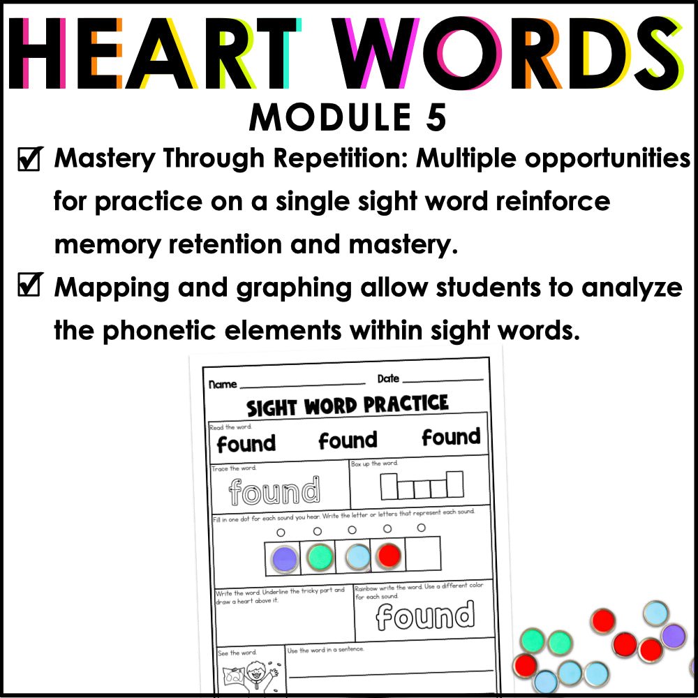 HMH Into Reading 1st Grade Heart Words Science of Reading Sight Word Bundle | Practice and Fluency - Teacher Jeanell
