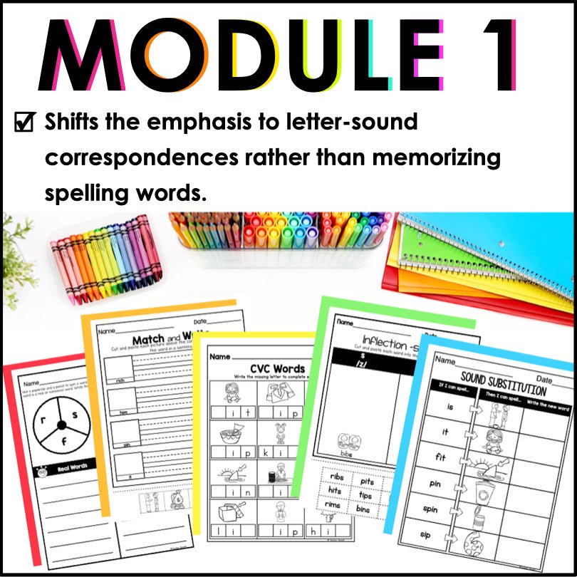 HMH Into Reading 1st Grade Supplement Spelling and Phonics No Prep Bundle | Yearlong Literacy Practice - Teacher Jeanell