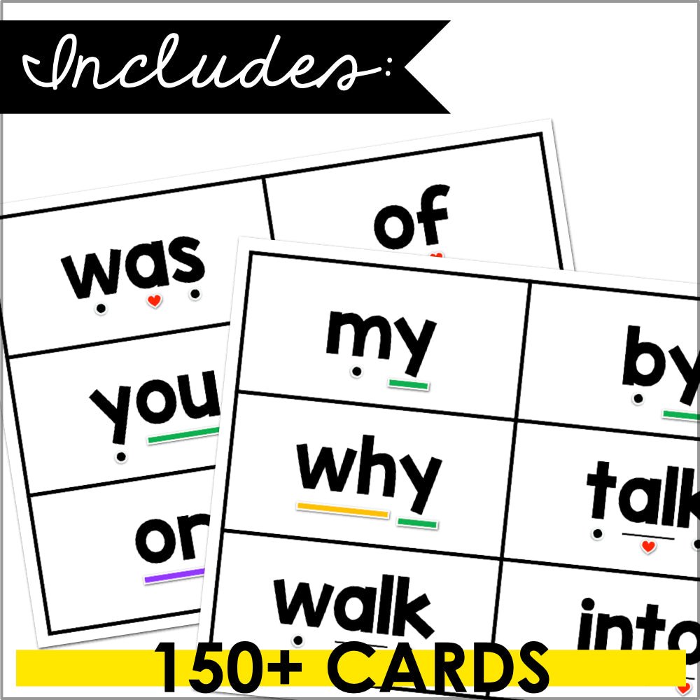 HMH Into Reading First Grade Structured Literacy Irregular Word Cards - Teacher Jeanell