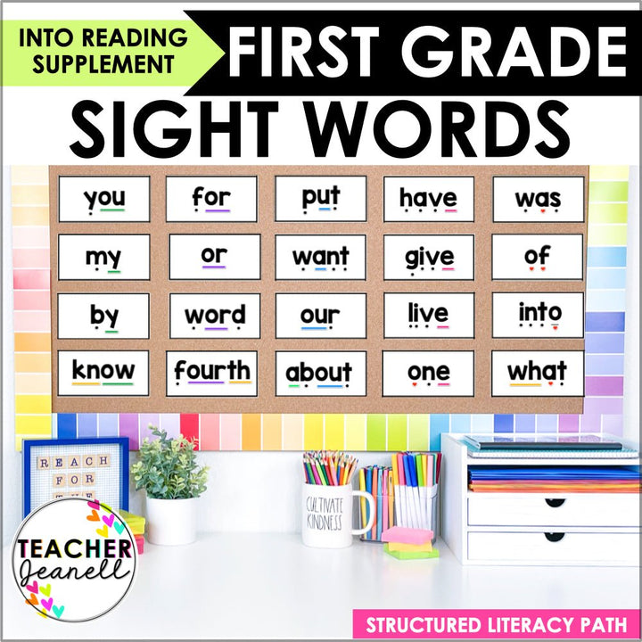 HMH Into Reading First Grade Structured Literacy Irregular Word Cards - Teacher Jeanell