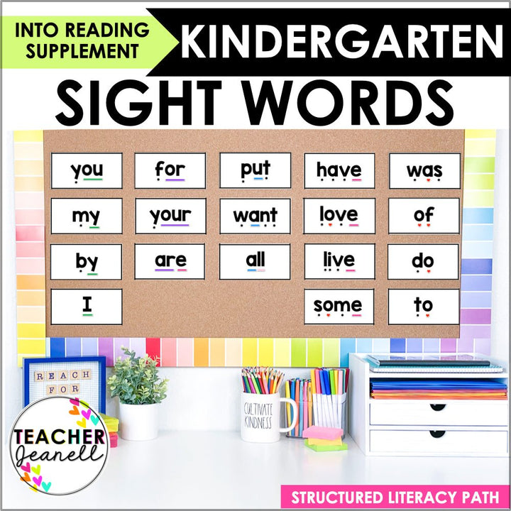 HMH Into Reading Kindergarten Structured Literacy Irregular Word Cards - Teacher Jeanell