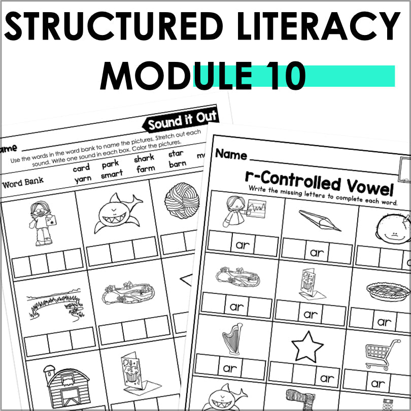 HMH Into Reading Structured Literacy 1st Grade Spelling and Phonics Supplement Module 10 - Teacher Jeanell