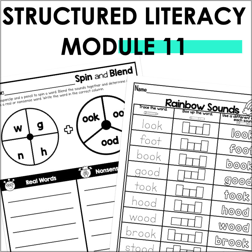 HMH Into Reading Structured Literacy 1st Grade Spelling and Phonics Supplement Module 11 - Teacher Jeanell