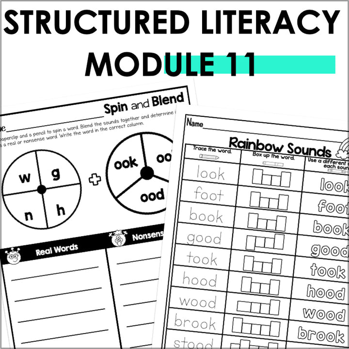 HMH Into Reading Structured Literacy 1st Grade Spelling and Phonics Supplement Module 11 - Teacher Jeanell