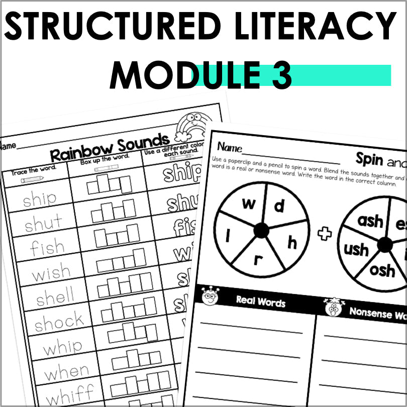 HMH Into Reading Structured Literacy 1st Grade Spelling and Phonics Supplement Module 3 - Teacher Jeanell