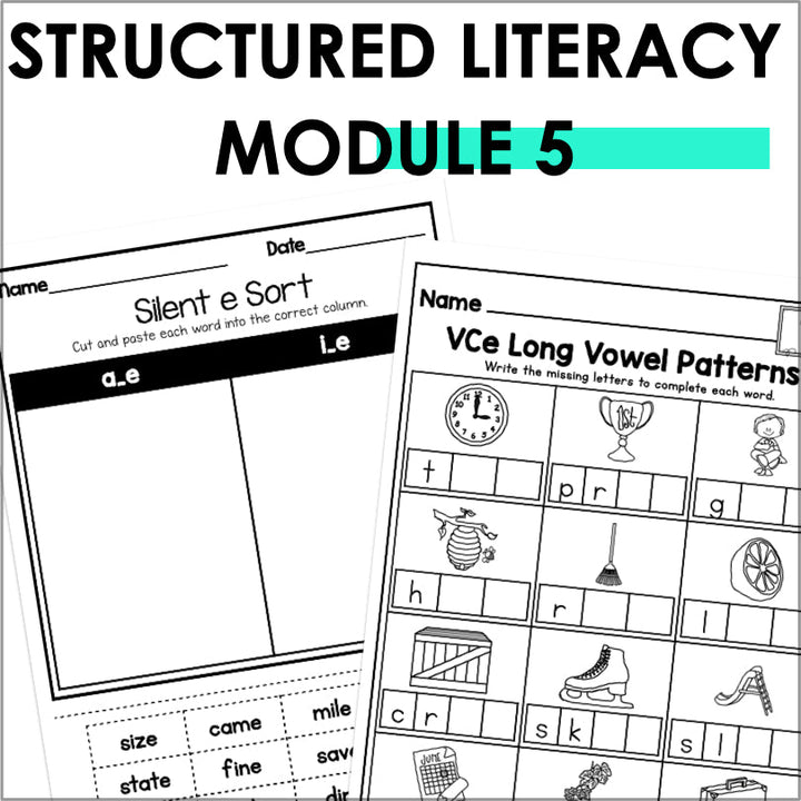 HMH Into Reading Structured Literacy 1st Grade Spelling and Phonics Supplement Module 5 - Teacher Jeanell