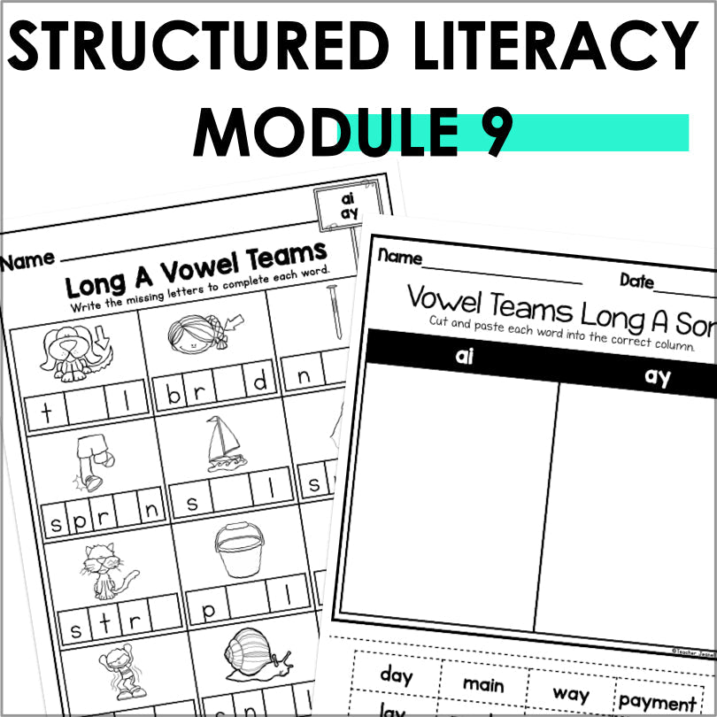 HMH Into Reading Structured Literacy 1st Grade Spelling and Phonics Supplement Module 9 - Teacher Jeanell