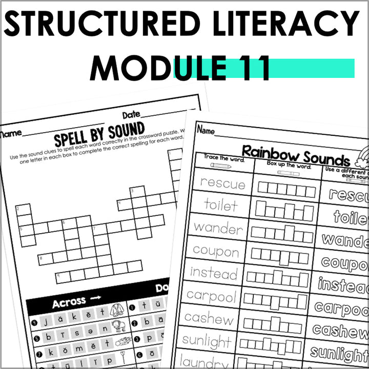 HMH Into Reading Structured Literacy 2nd Grade Spelling and Phonics Module 11 - Teacher Jeanell