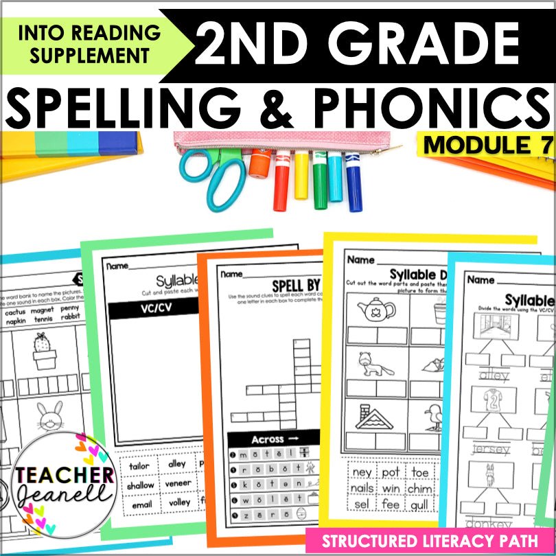 HMH Into Reading Structured Literacy 2nd Grade Spelling and Phonics Module 7 - Teacher Jeanell