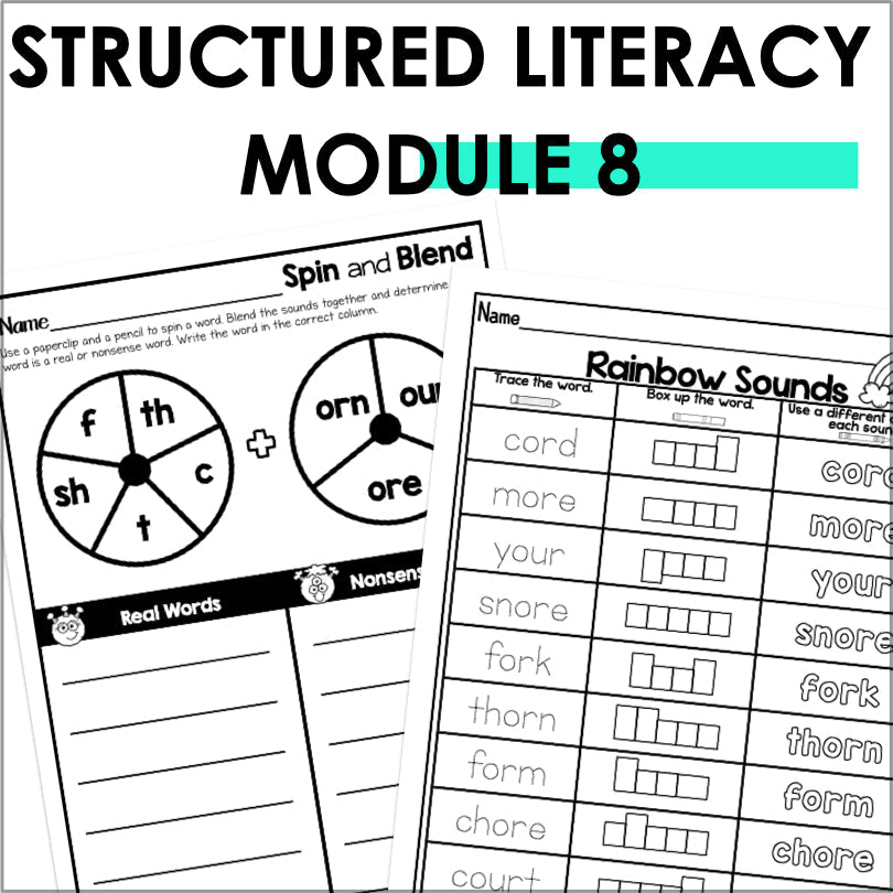 HMH Into Reading Structured Literacy 2nd Grade Spelling and Phonics Module 8 - Teacher Jeanell