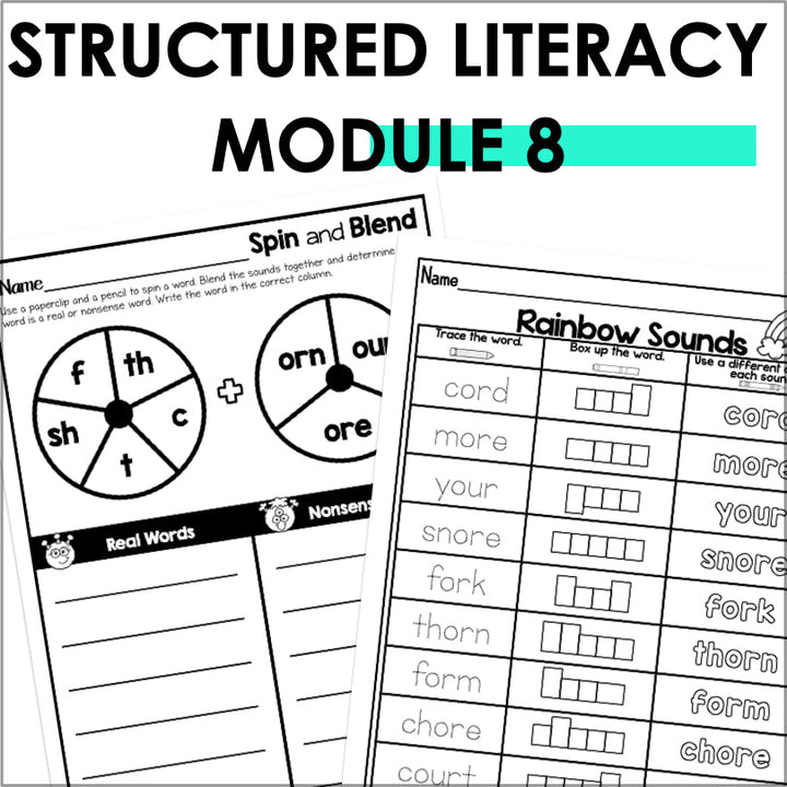 HMH Into Reading Structured Literacy 2nd Grade Spelling and Phonics Module 8 - Teacher Jeanell