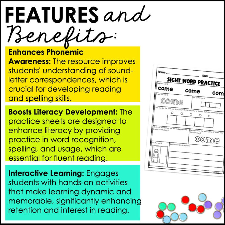 HMH Into Reading Structured Literacy First Grade Irregular Sight Words and Heart Words Practice Supplement - Teacher Jeanell