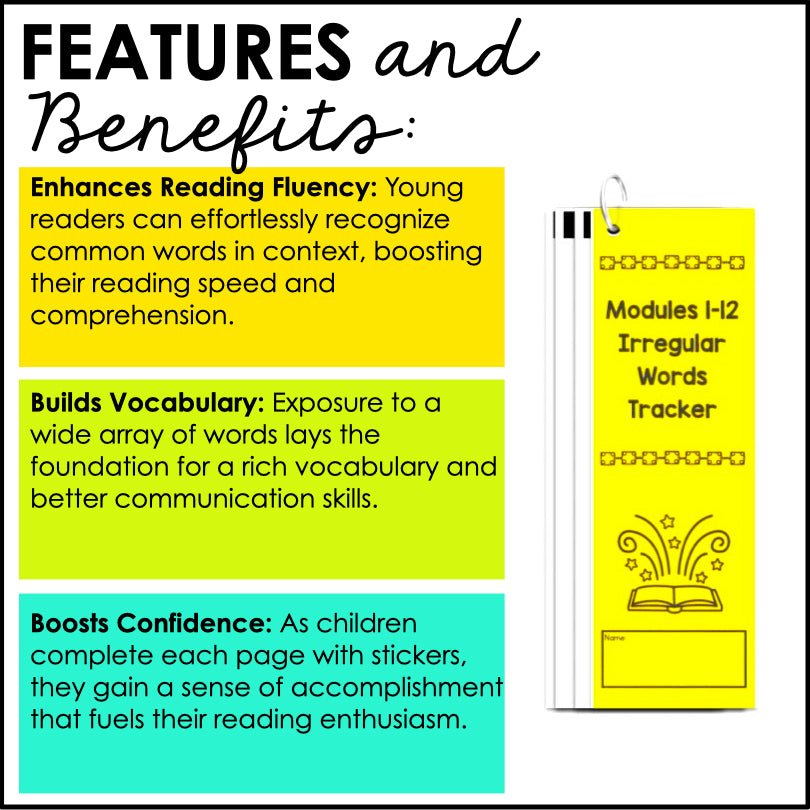 HMH Into Reading Structured Literacy First Grade Irregular Words Tracker - Teacher Jeanell