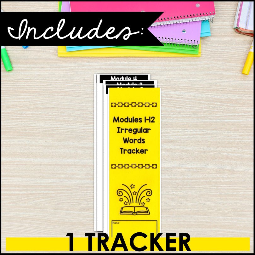 HMH Into Reading Structured Literacy First Grade Irregular Words Tracker - Teacher Jeanell